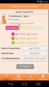 Calcolatore di Gravidanza screenshot 2