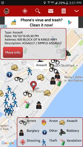 SpotCrime  Crime Map screenshot 1