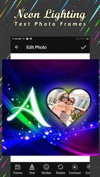 Lighting Text Photo Frames screenshot 1