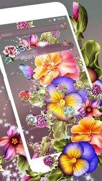 Beautiful Shiny Flower Theme screenshot 1