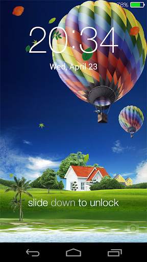 Spring live wallpaper lock screenshot 7