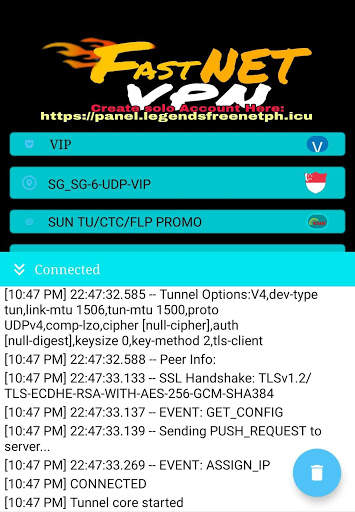 FastNet VPN screenshot 3