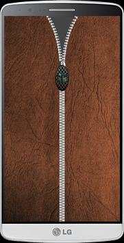 Leather Zipper Lock Screen HD screenshot 3