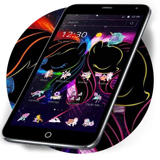 Black Neon Unicorn Theme 1.1.3