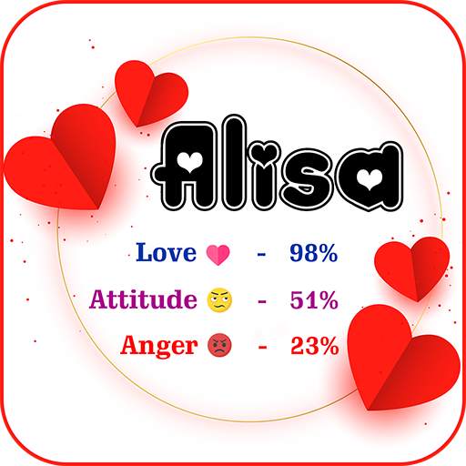 Full Name Percentage Count : Love, Attitude % 1.0