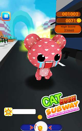 Cat Rush Subway My Pet Endless Run Dash Adventure скриншот 5
