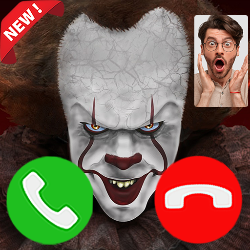 Scary Clown fake Video Call-Clown game Simulation icon