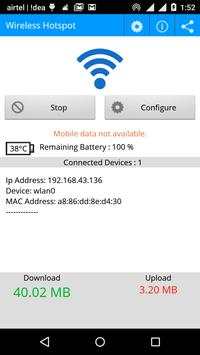 Portable Wireless hotspot screenshot 1