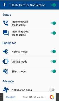 Flash Alert For Notification apps 2019 screenshot 1