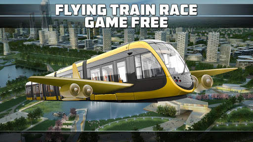 Flying Train Race Game Free screenshot 5