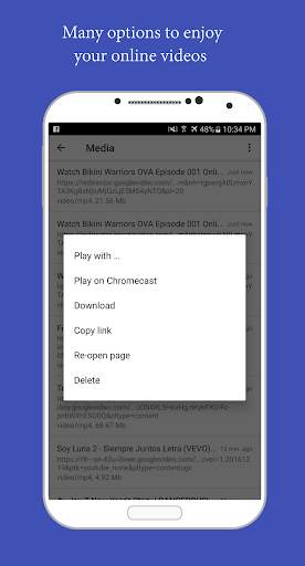 Amaze Browser. Cast web videos screenshot 3