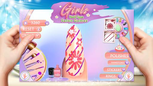 Girls Nail Spa Salon Games screenshot 1