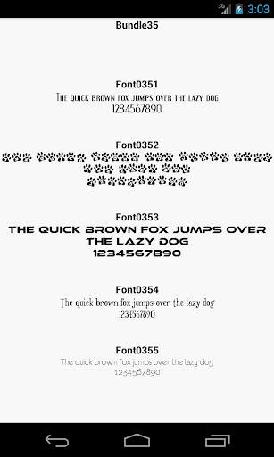 Fonts for FlipFont 35 screenshot 1