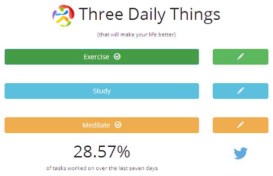 Three Daily Things screenshot 2