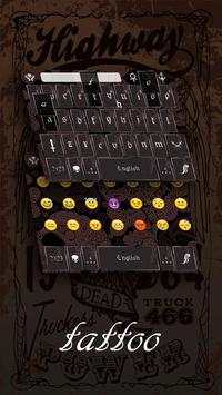 Tattoo Keyboard Theme screenshot 4
