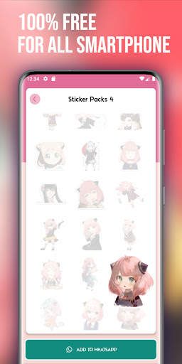 Anya Forger Stickers For WA screenshot 6