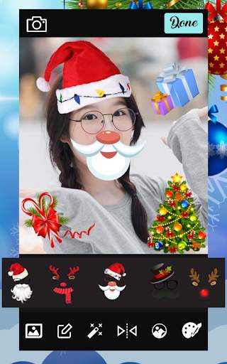 Merry Christmas Editor Face Camera screenshot 1