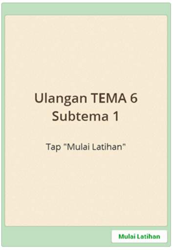 Latihan Soal SD Kelas 1 Tema 6 screenshot 4