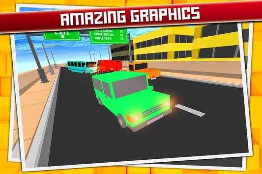 Blocky Car Craft Parking Sim screenshot 4