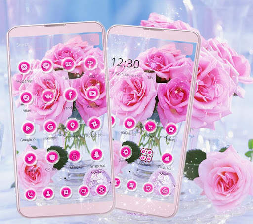 Pink Rose Love Theme screenshot 4