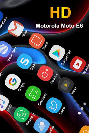 Launcher theme for Motorola Moto E6 screenshot 3