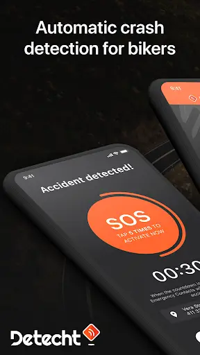 Detecht - Motorcycle App & GPS screenshot 1