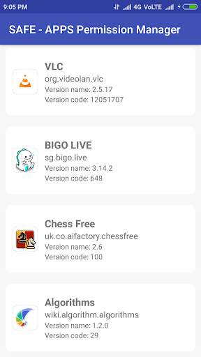 SAFE - APPS Permission Manager screenshot 1