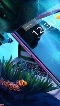 3D Blue Shark Parallax Theme screenshot 3
