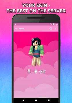Girls Skins for Minecraft PE in 3D screenshot 4