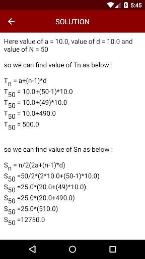 Arithmetic Progression Solver Learner & Calculator screenshot 2