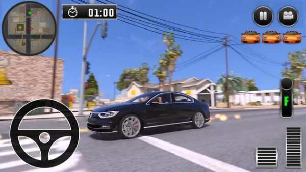 City Driving Volkswagen Car Simulator screenshot 3