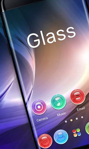 (Free)Glass GO Launcher Theme screenshot 1