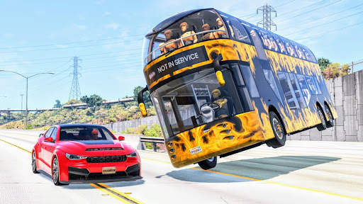 Bus Crash Car Simulation 3D screenshot 1