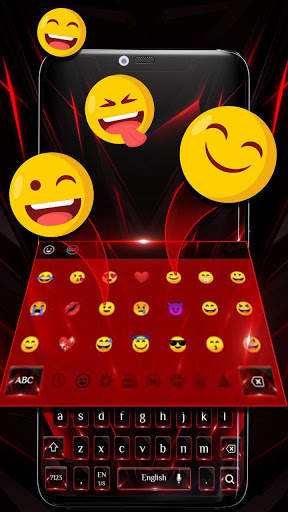 Classic Business Red Black Keyboard screenshot 3