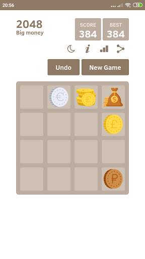 Big money 2048 🤑 Puzzle Game screenshot 2