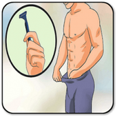 How to remove penis hair أيقونة