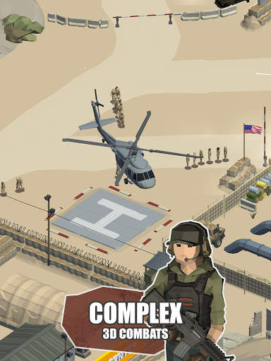 Idle Warzone 3d: Trò chơi quân sự screenshot 9