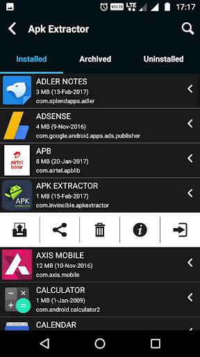 Apk Extractor 2 تصوير الشاشة