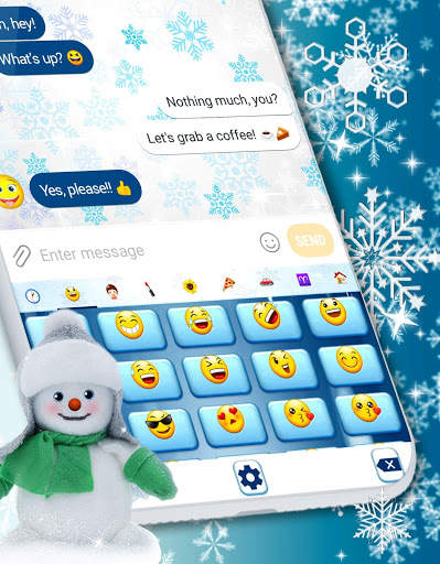 Snowman Keyboard ☃️ Winter Snow Keyboard Theme स्क्रीनशॉट 6