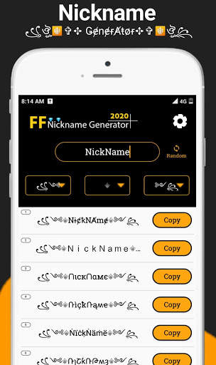 Nickname Generator 2020 ⚡ Nicknames For Free F screenshot 1