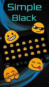 Simple Cool Black Keyboard Theme screenshot 3