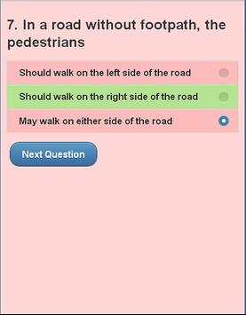 driving licence practice test screenshot 4