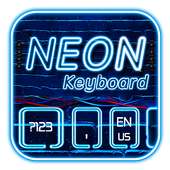 Neon Blue Keyboard on 9Apps