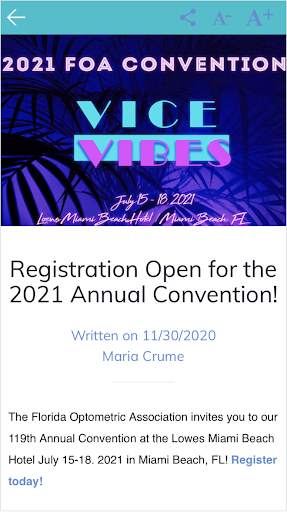 FOA Convention screenshot 3
