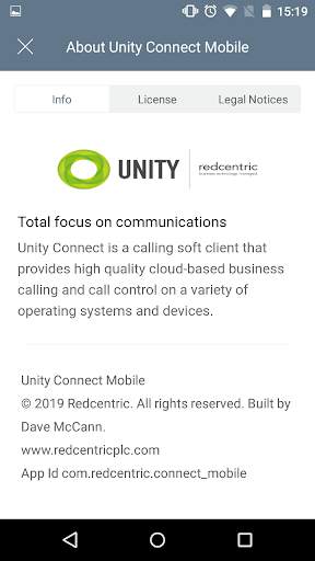 Unity Connect Mobile screenshot 1
