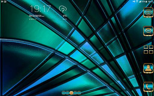 Abstract Turquoise Go Launcher theme screenshot 10