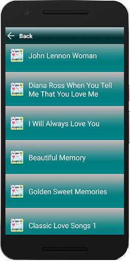 Love Songs MP3 Sweet Memories screenshot 2