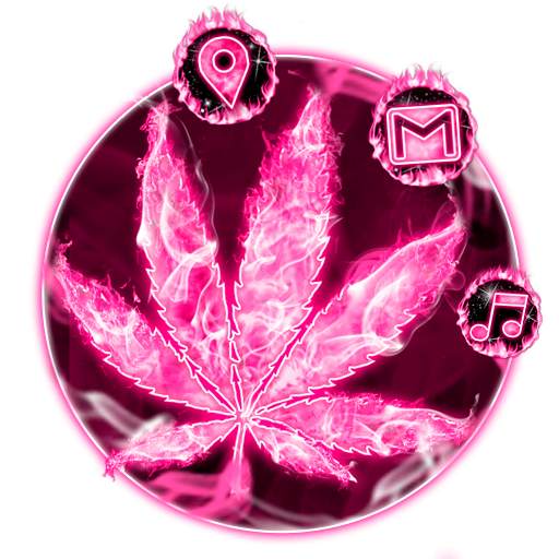 Pink Smoky Fire Rasta Weed Themes HD Wallpapers 1.0