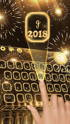 New Year 2018 Keyboard Theme screenshot 2