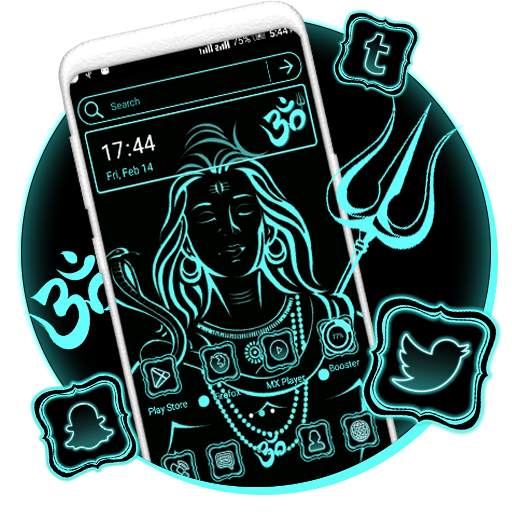 Shiva Neon Launcher Theme 1.0.1